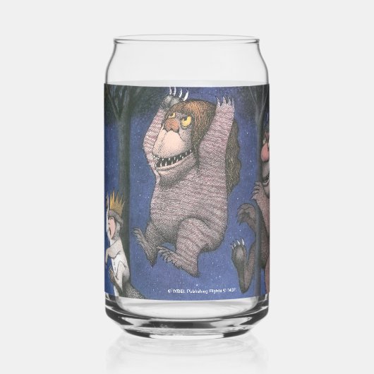 Wild Things and Max Dancing in Moonlight Blikvorm Glas (Achterkant)