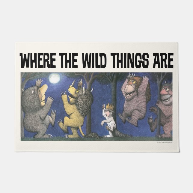 Wild Things and Max Dancing in Moonlight Deurmat (Voorkant)