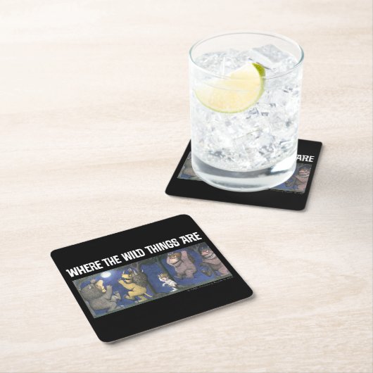 Wild Things and Max Dancing in Moonlight Kartonnen Onderzetters (Insitu)