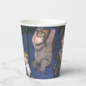 Wild Things and Max Dancing in Moonlight Papieren Bekers (Achterkant)