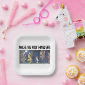 Wild Things and Max Dancing in Moonlight Papieren Bordje (Feest)