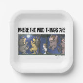 Wild Things and Max Dancing in Moonlight Papieren Bordje (Voorkant)