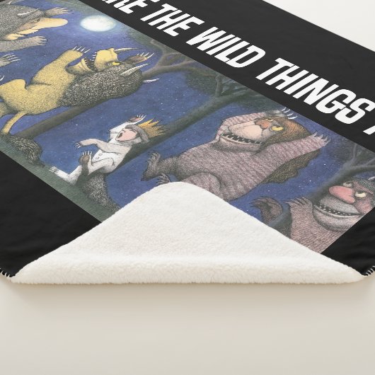 Wild Things and Max Dancing in Moonlight Sherpa Deken (3/4)
