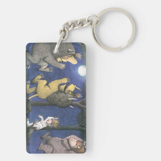 Wild Things and Max Dancing in Moonlight Sleutelhanger (achterkant)