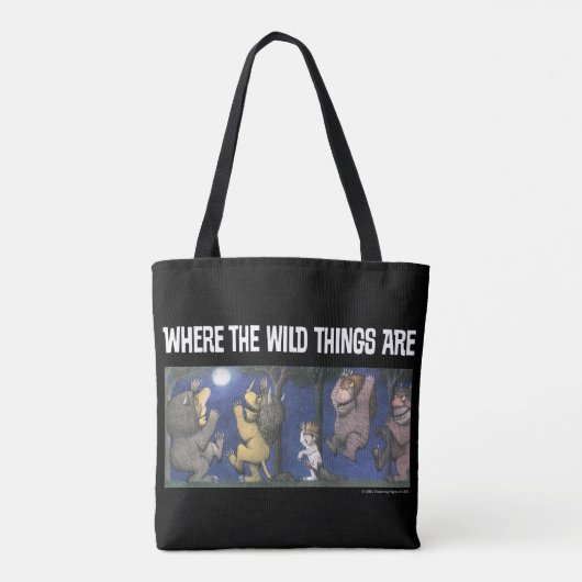 Wild Things and Max Dancing in Moonlight Tote Bag (Achterkant)
