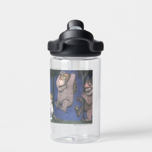 Wild Things and Max Dancing in Moonlight Waterfles (Achterkant)