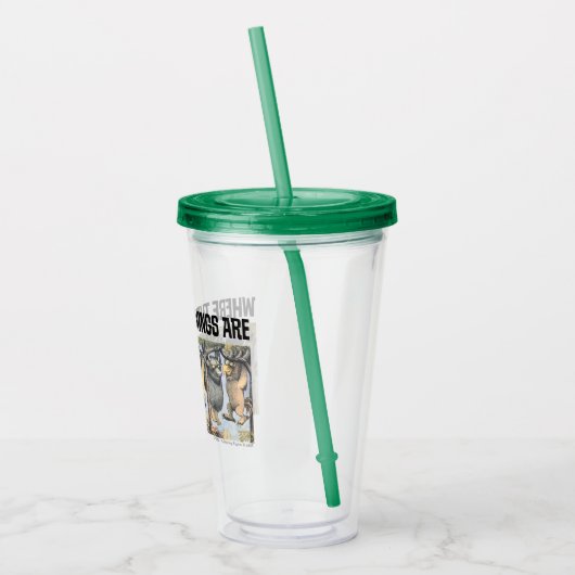 Wild Things and Max Swinging From Trees Acryl Drinkbeker (Links)