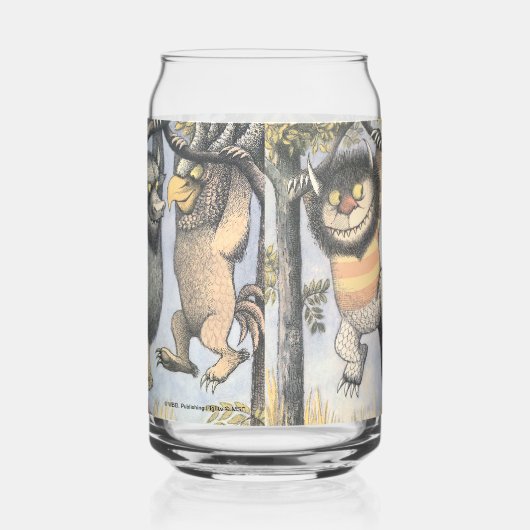 Wild Things and Max Swinging From Trees Blikvorm Glas (Rechts)