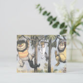 Wild Things and Max Swinging From Trees Briefkaart (Staand voorkant)