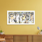 Wild Things and Max Swinging From Trees Canvas Afdruk (Insitu (Woonkamer))