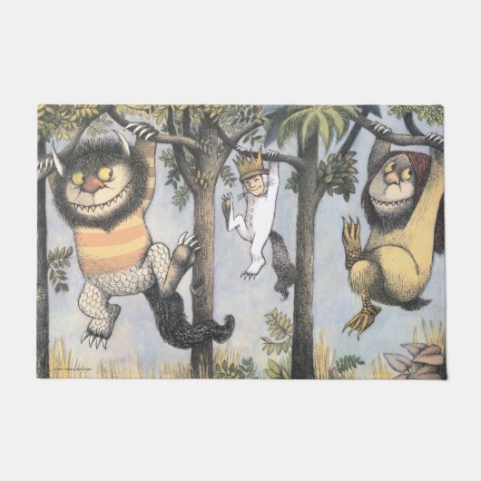 Wild Things and Max Swinging From Trees Deurmat (Voorkant)
