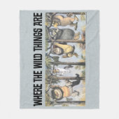 Wild Things and Max Swinging From Trees Fleece Deken (Voorkant)
