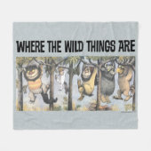 Wild Things and Max Swinging From Trees Fleece Deken (Voorkant (Horizontaal))