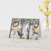 Wild Things and Max Swinging From Trees Kaart (Gele Bloem)