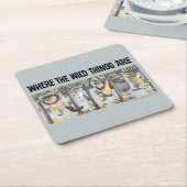 Wild Things and Max Swinging From Trees Kartonnen Onderzetters (Schuin)