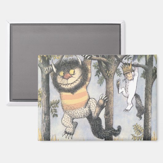 Wild Things and Max Swinging From Trees Magneet (Voorkant / Achterkant)