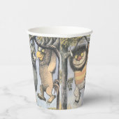 Wild Things and Max Swinging From Trees Papieren Bekers (Rechts)