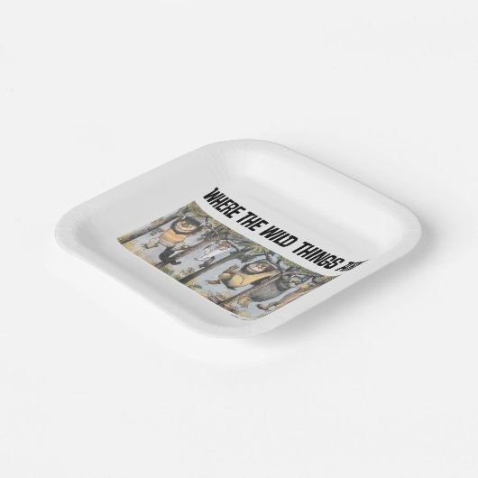 Wild Things and Max Swinging From Trees Papieren Bordje (Gebogen)