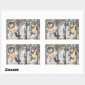 Wild Things and Max Swinging From Trees Rechthoekige Sticker (Vel)