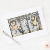 Wild Things and Max Swinging From Trees Rechthoekige Sticker (Envelop)