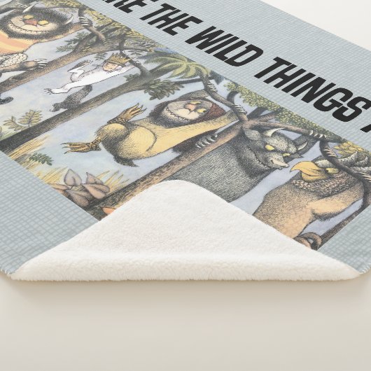 Wild Things and Max Swinging From Trees Sherpa Deken (3/4)