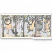 Wild Things and Max Swinging From Trees Sticker (Voorkant)