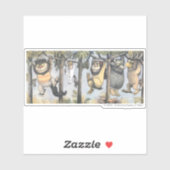 Wild Things and Max Swinging From Trees Sticker (Vel)