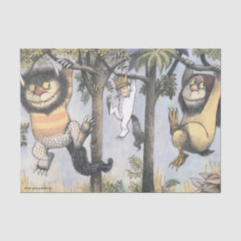 Wild Things and Max Swinging From Trees Tissuepapier