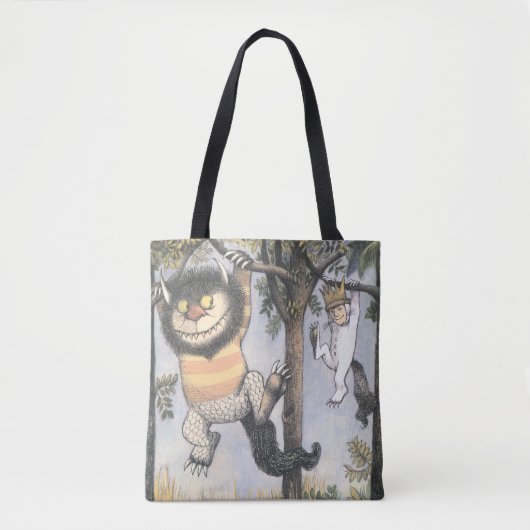 Wild Things and Max Swinging From Trees Tote Bag (Voorkant)