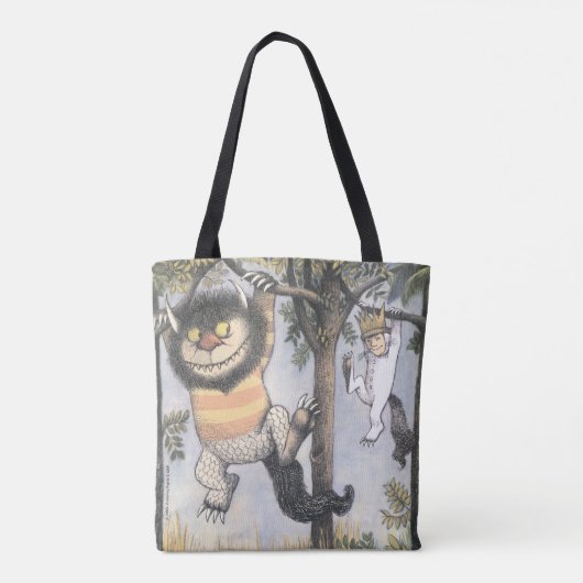 Wild Things and Max Swinging From Trees Tote Bag (Achterkant)