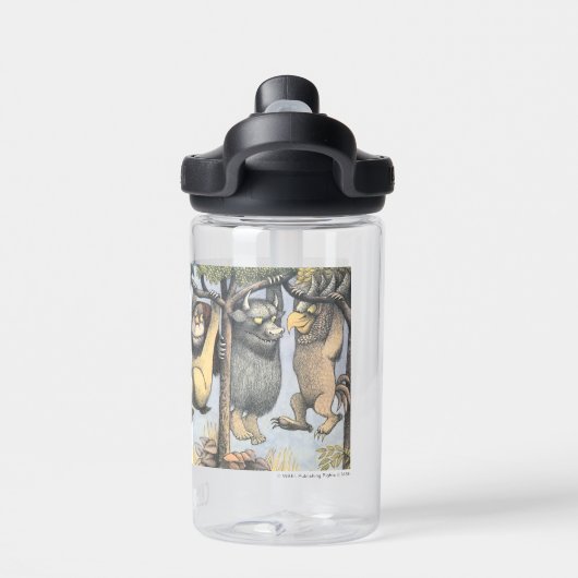 Wild Things and Max Swinging From Trees Waterfles (Achterkant)