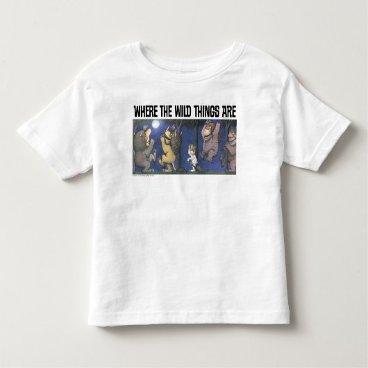 Wild Things en Max dansen in het maanlicht Kinder Shirts (Voorkant)