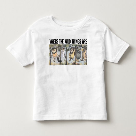 Wild Things en Max Swinging van de bomen Kinder Shirts (Voorkant)