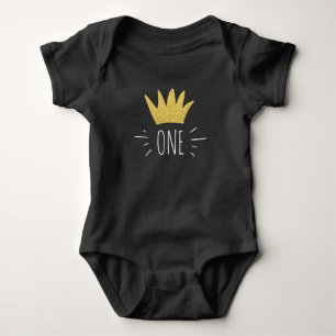 Wild Things Gold Crown Verjaardag Baby Creeper Romper