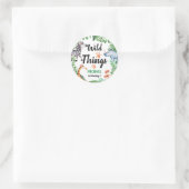 Wild Things Safari Dier Kids Verjaardagsfeest Ronde Sticker (Tas)