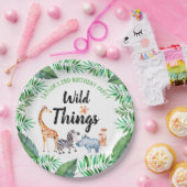 Wild Things Safari Dier Wild Things Verjaardag Papieren Bordje (Feest)