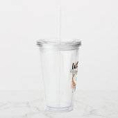 Wild Things Safari Dierenverjaardag Kinder Waterve Acryl Drinkbeker (Rechts)