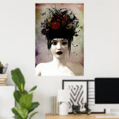 Wild Thoughts Surreal Gothic Art Poster (Thuiskantoor)