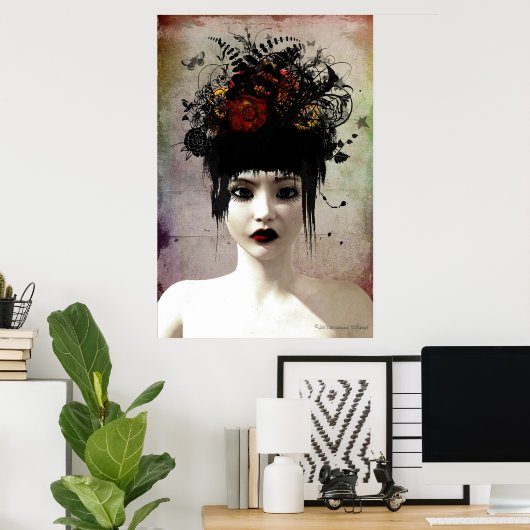 Wild Thoughts Surreal Gothic Art Poster (Thuiskantoor)