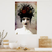 Wild Thoughts Surreal Gothic Art Poster (Keuken)