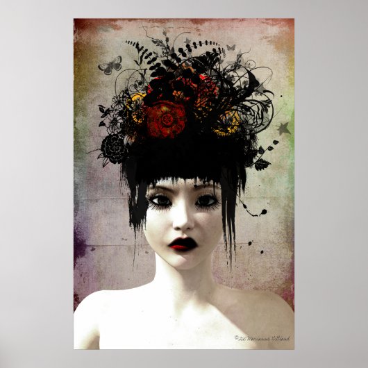 Wild Thoughts Surreal Gothic Art Poster (Voorkant)