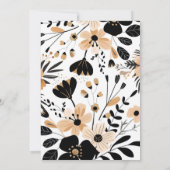 Wild Three Leopard Bloemen 3e verjaardag uitnodigi Kaart (Achterkant)