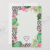 Wild & Three Pink Jungle Birthday Kaart (Achterkant)