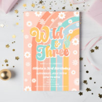 Wild & Three Rainbow Daisy 3e verjaardagsfeestje