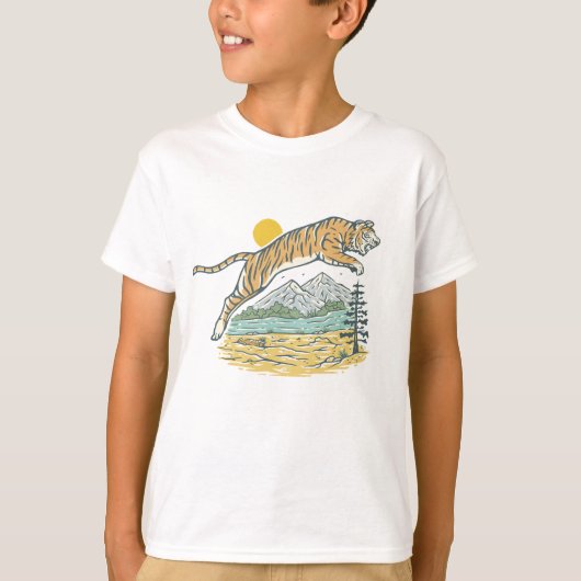Wild Tiger Adventure T-shirt (Voorkant)
