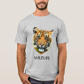 Wild Tiger Animal Face T-Shirt (Voorkant)