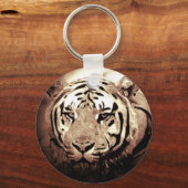 Wild Tiger Artwork Sleutelhanger (Voorkant)
