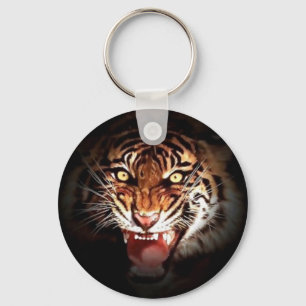 Wild Tiger Artwork Sleutelhanger