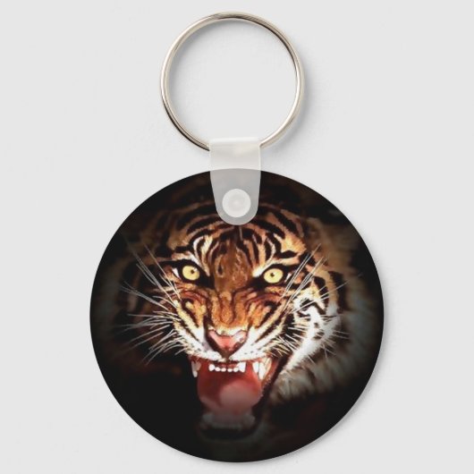 Wild Tiger Artwork Sleutelhanger (Voorkant)