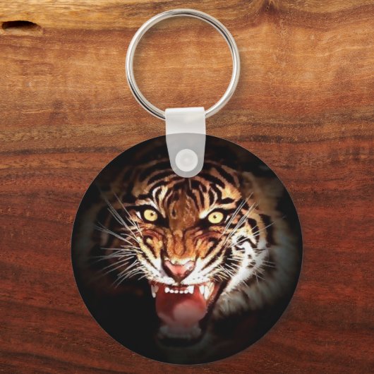 Wild Tiger Artwork Sleutelhanger (Voorkant)